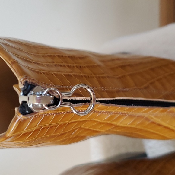 Aeyde Croc Print Leather Boot - Picture 7 of 12